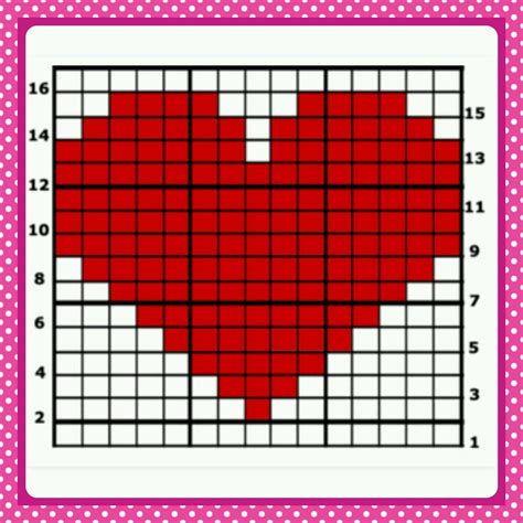 C2C graph tutorial | Graph crochet, C2c crochet, Crochet heart