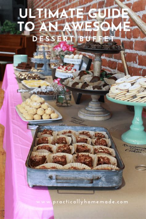 How to Plan a Dessert Buffet - Practically Homemade