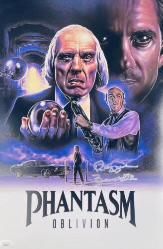 REGGIE BANNISTER SIGNED PHANTASM 12X18 PHOTO MOVIE POSTER HORROR JSA 153 | eBay