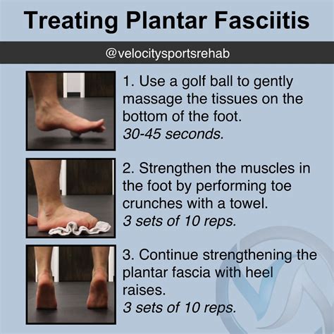 Plantar Fasciitis Exercises Printable