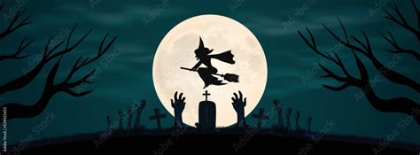 Happy Halloween facebook cover page design Stock Vector | Adobe Stock