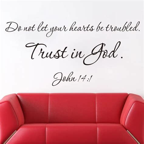 new New Designs Christian Quote Wall Decals Trust Is God Vinyl Wall Stickers Home Decor 8198-in ...