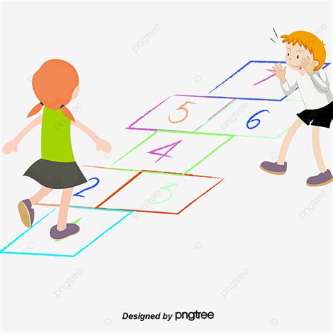 Childrens Playing Hd Transparent, Play The Game Cartoon Children, Play ...