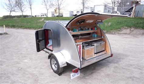 Teardrop Trailer Has Solar Power & Running Water! 100 Watt Solar Panel, Solar Panels, Rv Campers ...