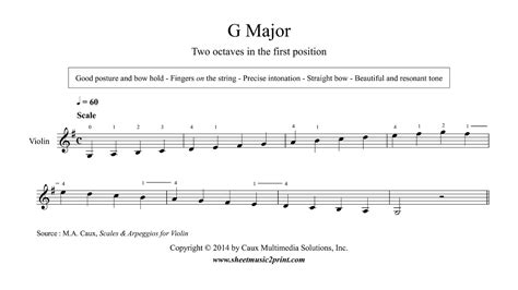 Violin : G Major Scale & Arpeggio - Grade 1 - YouTube