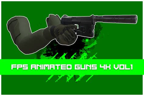 FPS Animated Guns 4K Vol 1 | 3D 动画 | Unity Asset Store