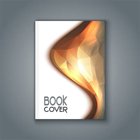 Book cover with polygonal design | Free Vector