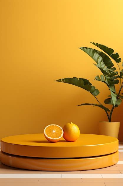 Premium Photo | Product Staging with Orange Fruits