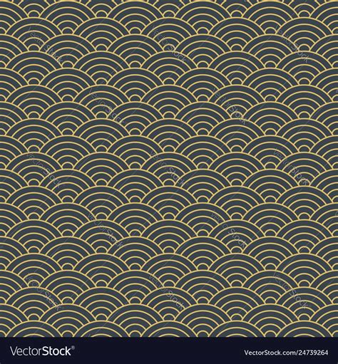 Japanese geometric seamless pattern Royalty Free Vector