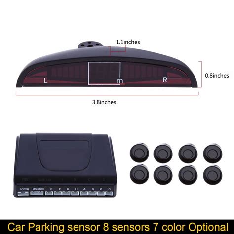 Car parking sensors 8 sensors parktronic kit Display Reverse Backup ...