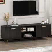Rent to own DiDuGo TV Stand for TVs up to 65" TV Stand Entertainment Center with Storage Shelves ...