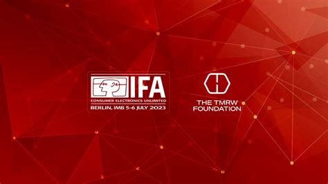 The TMRW Foundation at IFA 2023 in Berlin – TMRW – Building the Internet of Life