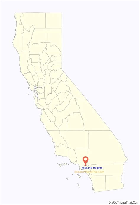 Map of Rowland Heights CDP