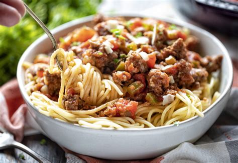 Homemade Spaghetti with Meat Sauce - I Am Homesteader