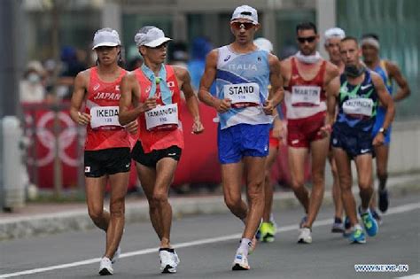 Summer Olympics Tokyo 2020. Results Athletics 20 km Race Walk mannen