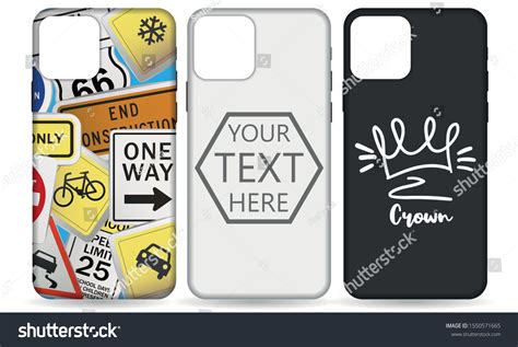 Phone Case Template Set Phone Case Stock Vector (Royalty Free ...