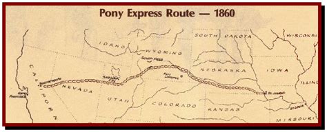 Pony Express Route | Pony express, Pony, Express