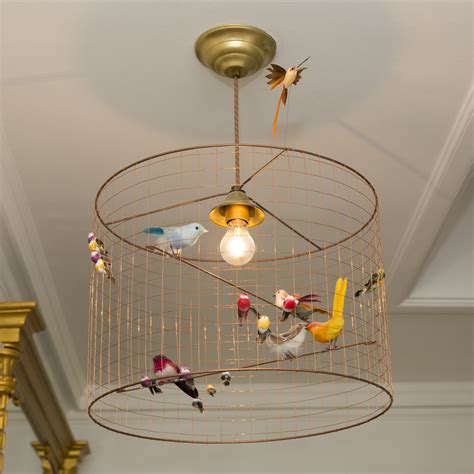 Copper Bird Cage Chandelier | Cage chandelier, Birdcage chandelier ...