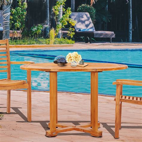 Shop Teak Patio Dining Tables (Round, Oval and Rectangular) by Chic Teak: Bar Height, Counter ...