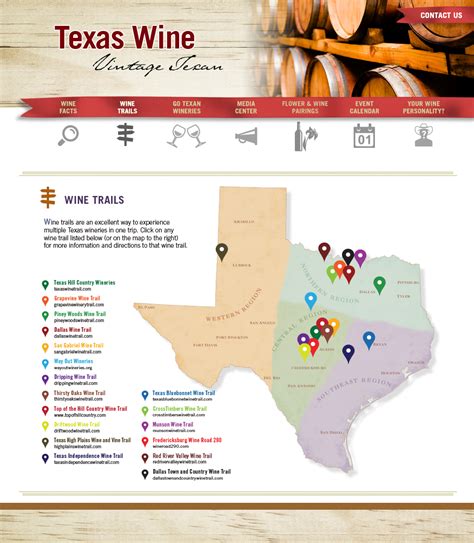 Texas Wine Trail Map - Printable Maps