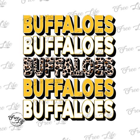 Buffaloes PNG, Gold and Black Buffaloes Digital Art Download, Buffaloes ...