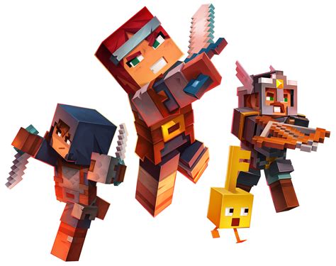 Minecraft Dungeons - Characters Render by Crussong on DeviantArt