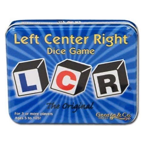 Original LCR Left Center Right Dice Game - Walmart.com