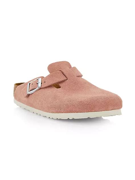 Shop Birkenstock Boston Suede Clogs | Saks Fifth Avenue