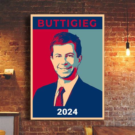 Pete Buttigieg 2024 Poster Presidential Campaign Poster Vintage Wall A ...