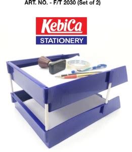 Flipkart.com | Kebica 2 Compartments Acrylic Office File Tray A4 ...