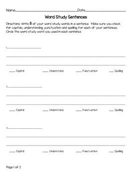 Word Study Activities Pack by Lauren's Learning Corner | TpT