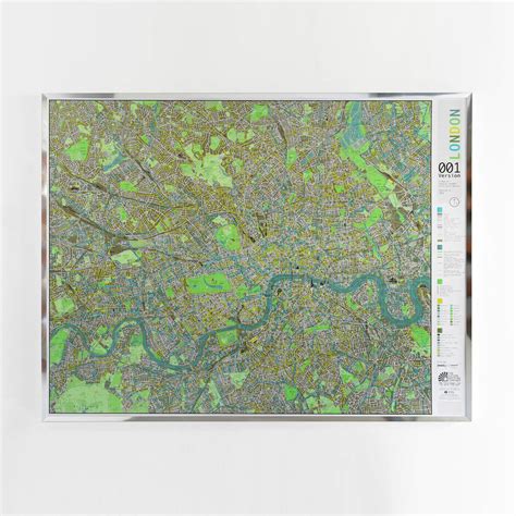 london wall map by the future mapping company | notonthehighstreet.com