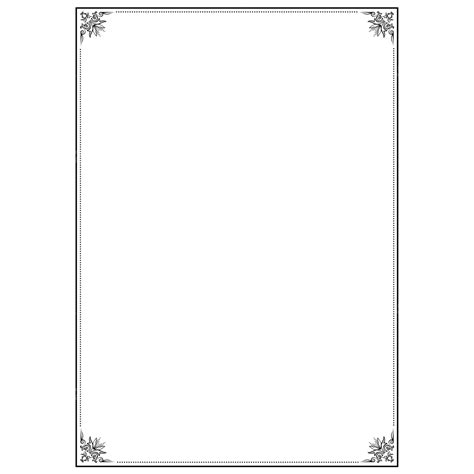 A4 Paper Size Floral Border, A4 Border, Borders, Paper PNG Transparent Clipart Image and PSD ...