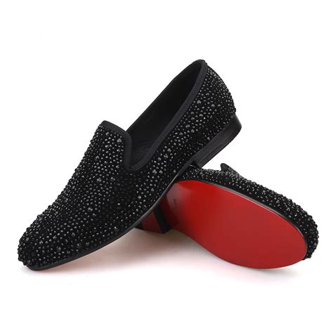 Black Crystals Suede Loafers - Merlutti