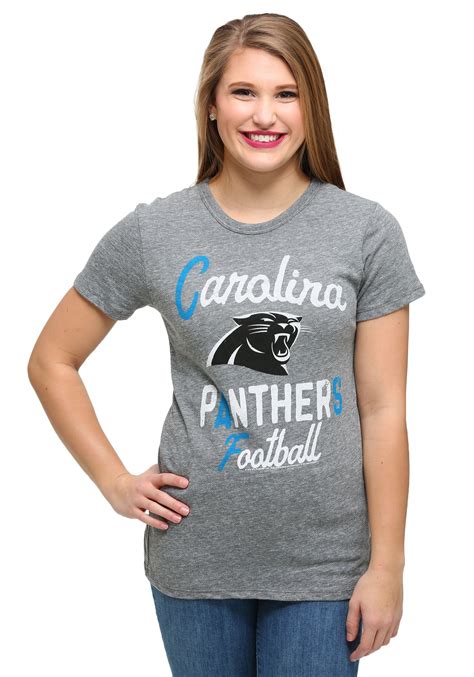 Womens Carolina Panthers Touchdown Tri-Blend T-Shirt