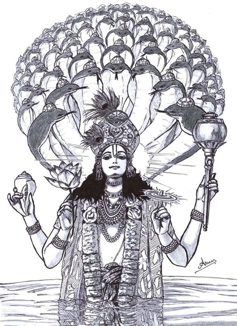 Gods Own Web: Lord Vishnu Pencil Sketch Images | Lord Vishnu Pencil Sketch Photos And HD ...