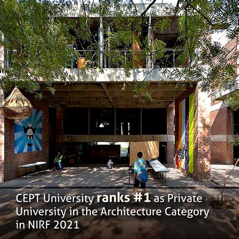 CEPT Ranked #1 Private University in Architecture Category in NIRF 2021 ...