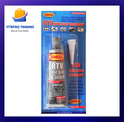 Grey Gmsa Rtv Silicone Sealant 50g Tube- Best For Stop Water Leakage And To Fill Empty Spaces ...