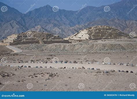 Lost Pyramids of Caral stock photo. Image of desert, caral - 36502478