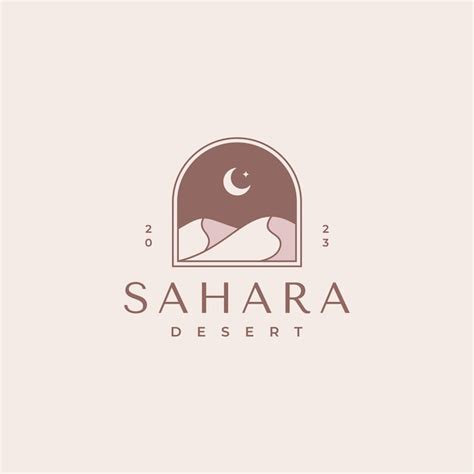 Premium Vector | Sahara desert logo design template