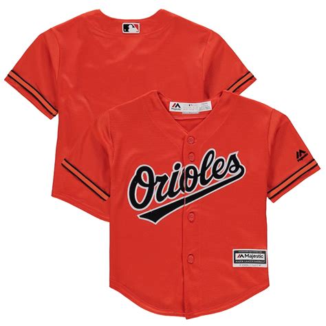 Preschool Baltimore Orioles Majestic Orange Alternate Official Cool ...