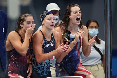 USA women's swim team win silver in 4x200 relay at Tokyo Olympics