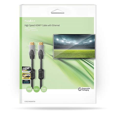 High Speed HDMI ™ Kabel mit Ethernet | HDMI™ Stecker | HDMI™ Stecker | 4K@60Hz | 18 Gbps | 5.00 ...