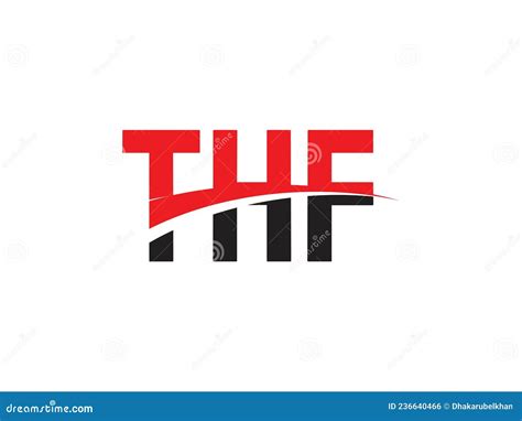 THF Letter Initial Logo Design Vector Illustration Stock Vector - Illustration of element ...