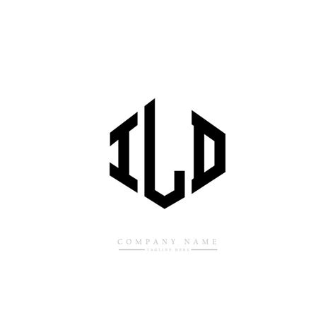 ILD letter logo design with polygon shape. ILD polygon and cube shape logo design. ILD hexagon ...