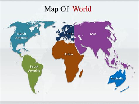 World Map Continents, PPT Map World Continents, Interactive Map World Continents
