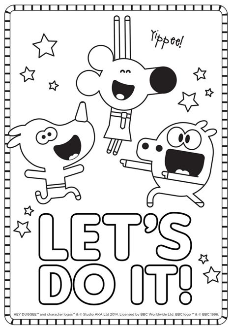 Free Printable Hey Duggee Coloring Pages - In The Playroom