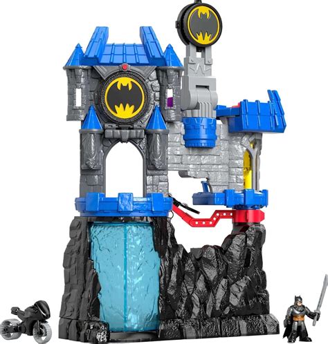 Imaginext DC Super Friends Batman Toy, Wayne Manor Batcave Playset Multicolor – One-Touch Top ...