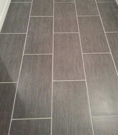 Home Depot Metro Gris 12x24 tile in my bathroom! | Home depot bathroom ...