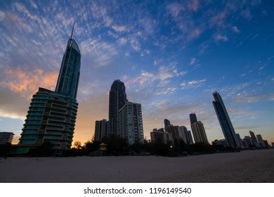 Surfers Paradise Skyline Sunset Stock Photo 1196149540 | Shutterstock